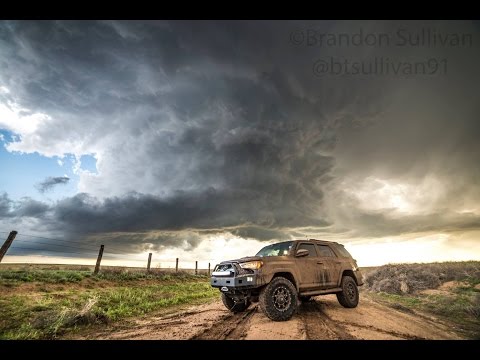 Brandon Sullivan LIVE Storm Chase - Northern Oklahoma - May 24th, 2016