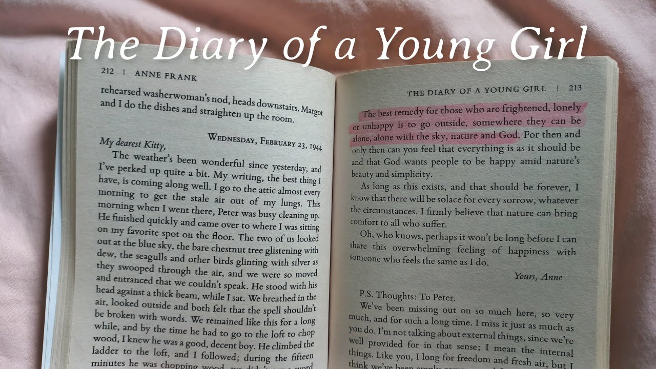 🌸 Annelies Marie Frank in some quotes of her diary 📖