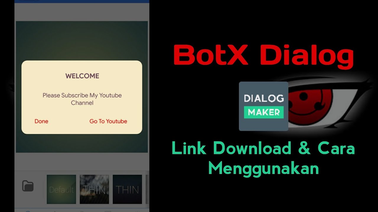 DOWNLOAD BOTX DIALOG AND HOW TO USE - YouTube