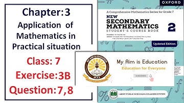 Exercise 3B Questions 7 and 8 – solution (Commission & Discount) – APS Math Class 7.