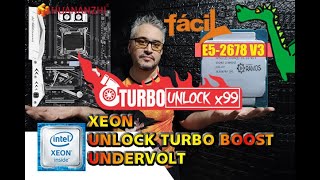 🐲 Como Fazer o Turbo Unlock Fácil no seu XEON V3 X99 e Undervoltage PT-BR + Testes Antes e depois