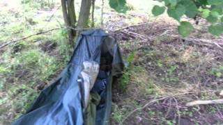 Swedish military bivy Puppa - first overnighter
It got down to 14 degrees centigrade and it was fair weather. Swedish military bivy Puppa - first overnighter