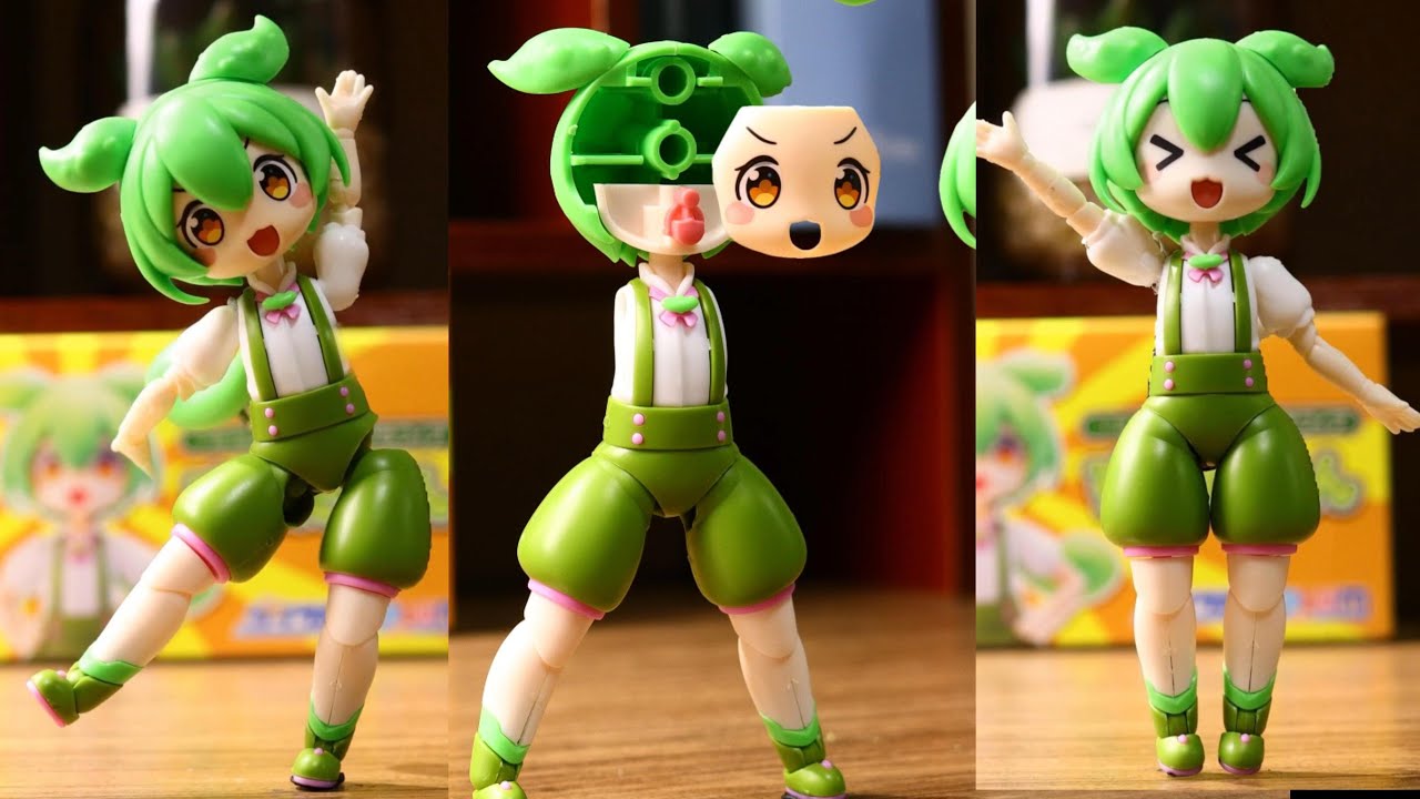 コマ撮り+ASMR】プラモデルのずんだもんを組み立てたら動き出した