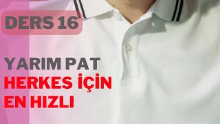 Sweatshirt Pat Çalışması En Kısa Sürede Yarım Pat Uygulaması Öğrenin