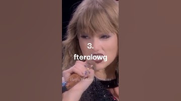 Guess the T.S. song with the name jumbled up Part 2 | #taylorversion #theerastour #taylor #taytay