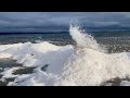 Ice Volcanoes Erupting on Lake Superior