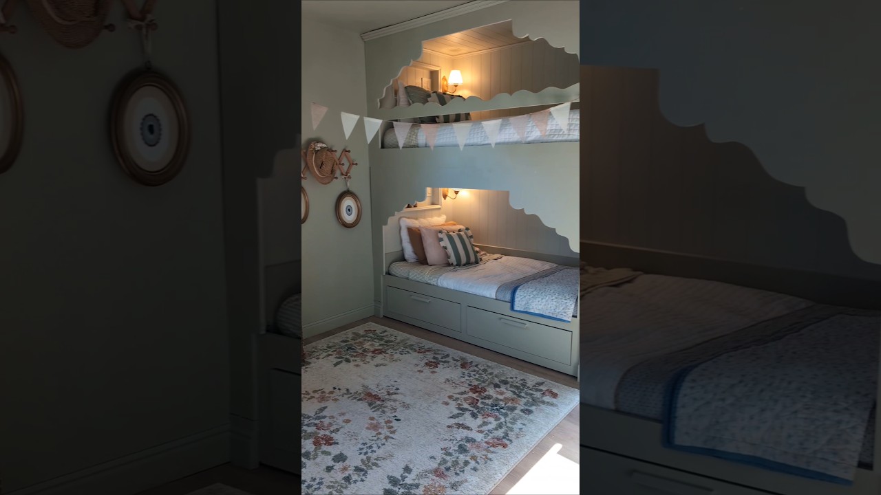 Power of Paint kids room transformation! Svelte Sage by Sherwin Williams 