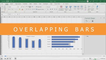 How to create overlapping bars in Excel