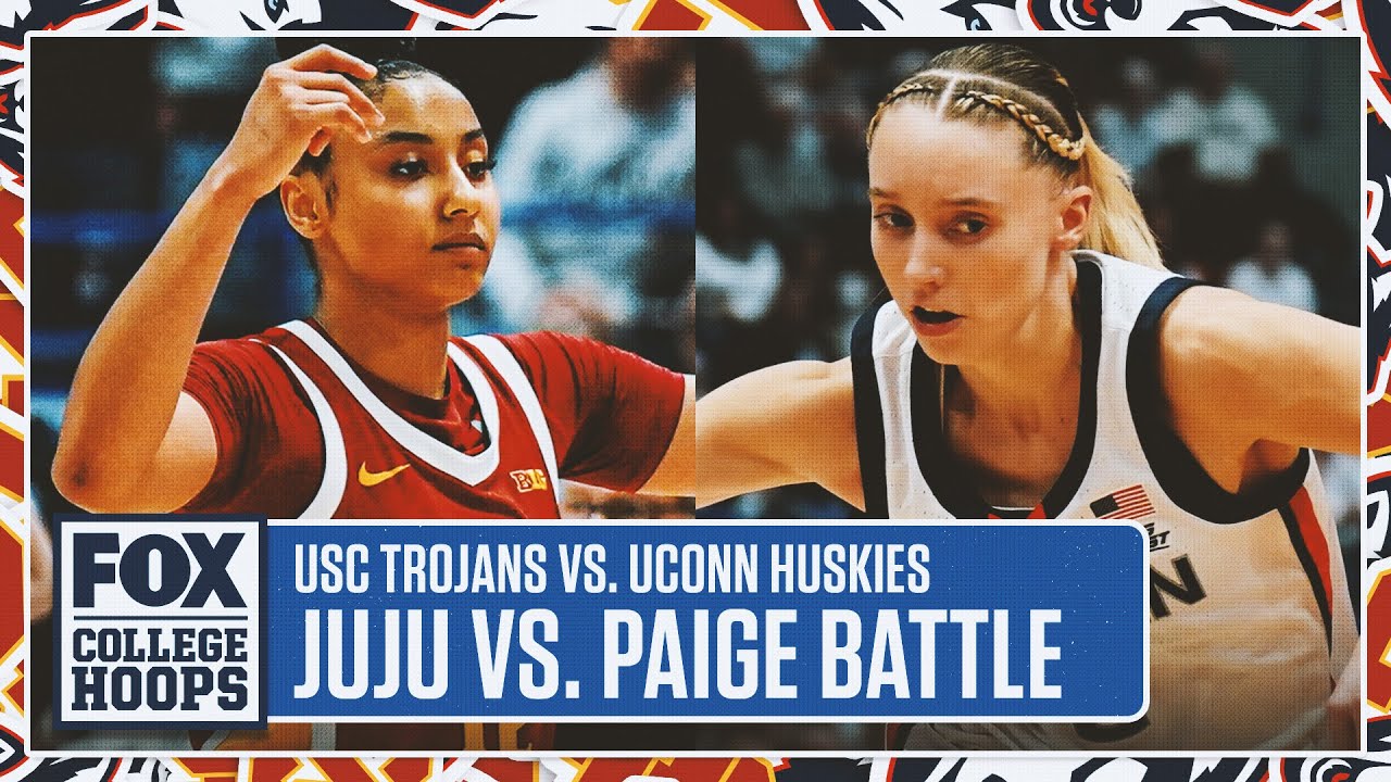 Juju Watkins vs. Paige Bueckers Duel | No. 7 USC vs. No. 4 UConn Highlights | CBB on FOX