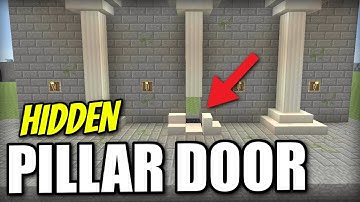 Minecraft PS4 - HIDDEN PILLAR DOOR - Redstone Tutorial - PE / Xbox / PS3 / Switch