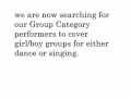 KCO ENTERTAINMENT - Group category audition!