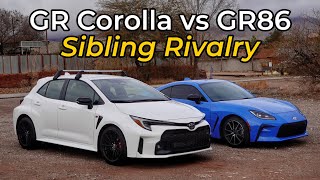 Toyota GR86 vs Toyota GR Corolla - Head to Head Review!