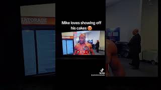 Amir Tyson interviews his dad Mike Tyson. Tyson shows off his nice 58 year old cakes!