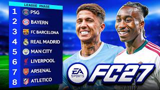 I Simulated the 26/27 Champions League on FC 27!