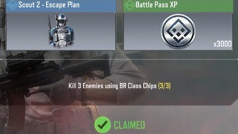 Call Of Duty Mobile Kill 3 Enemies using BR Class Chips Task Complete