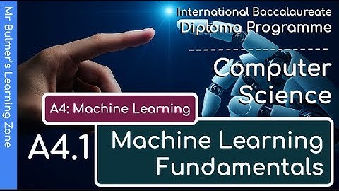 IB DP Computer Science - Topic 4: Machine Learning  - A4.1: Machine Learning Fundamentals