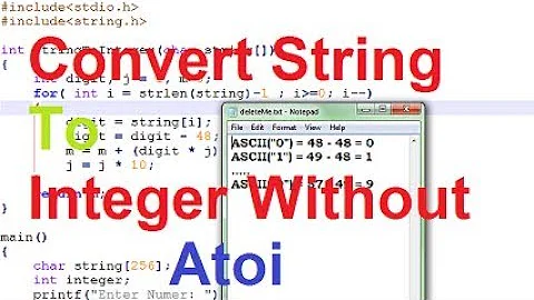 Convert String To Integer In C Without Atoi
