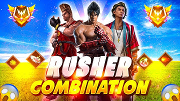 RUSHER COMBINATION | best character skill for cs rank | cs rank best character skill | Ujjain Gang