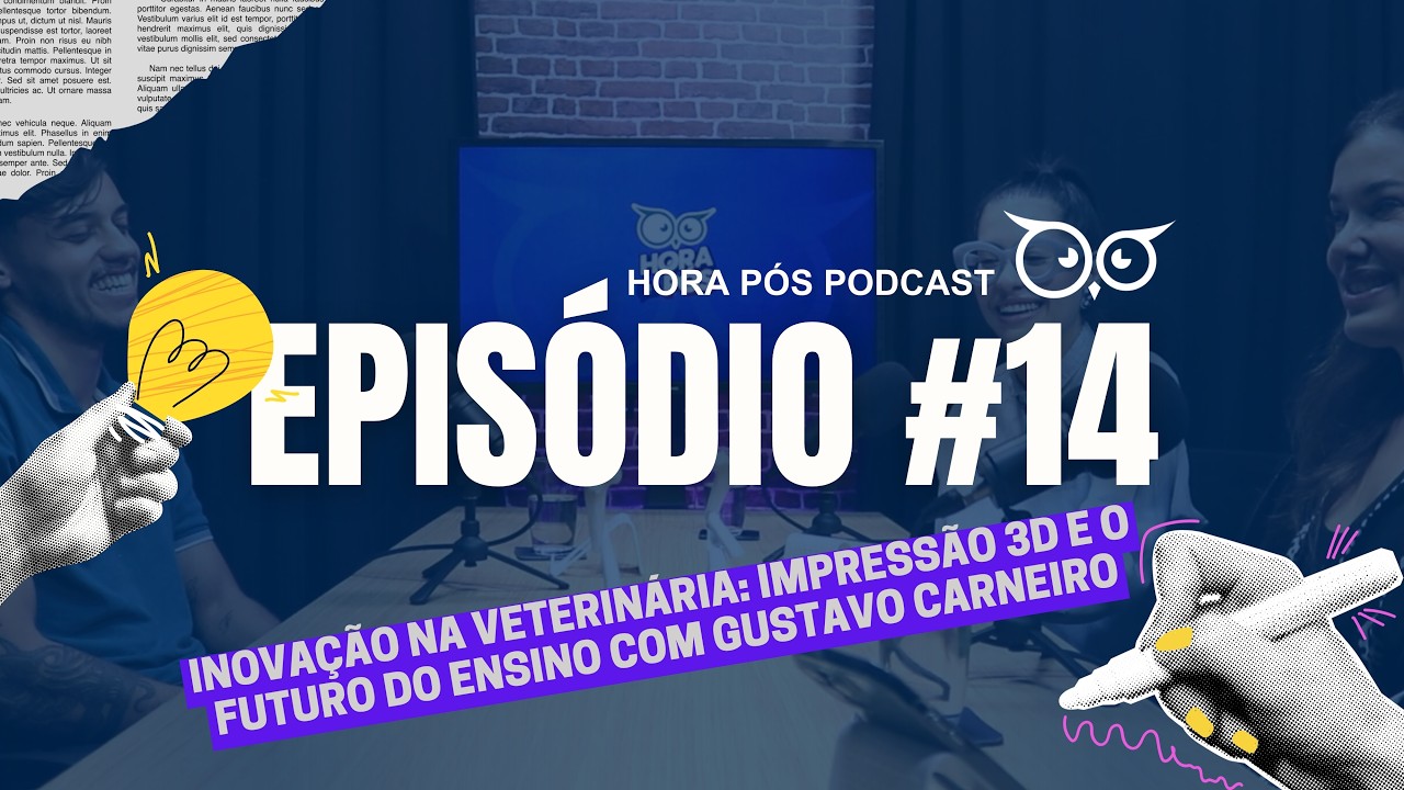 Episódio #14 - Inovação na veterinária: impressão 3D e o futuro do ensino com Gustavo Carneiro 🐾🖨️