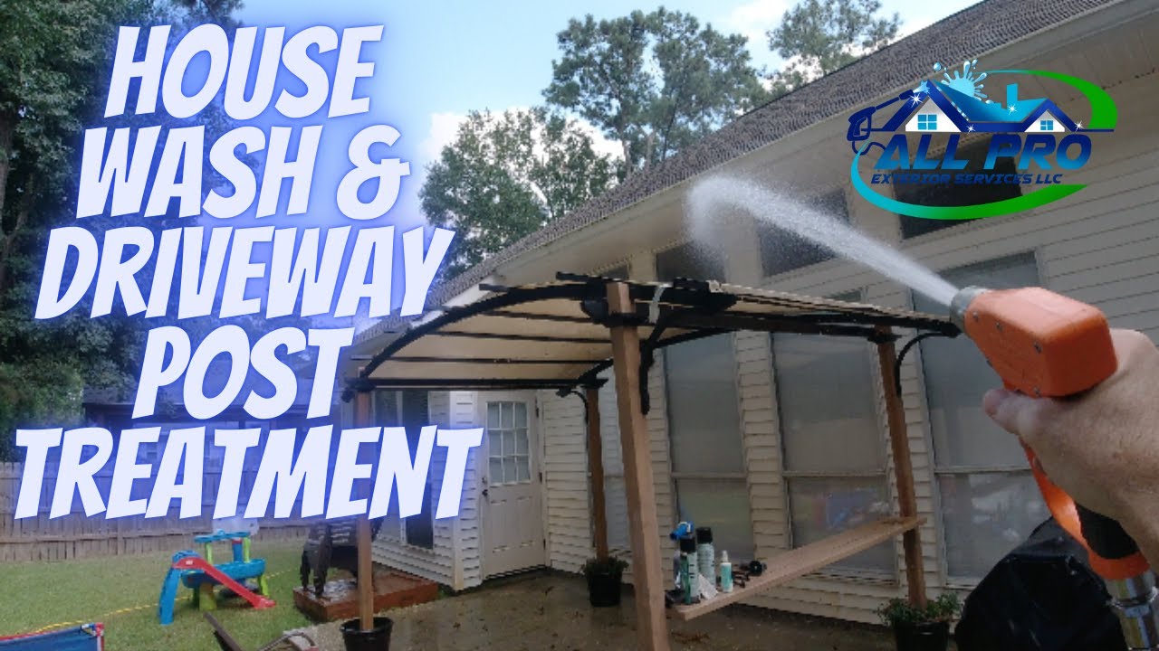 Мойка дома и обработка подъездных путей