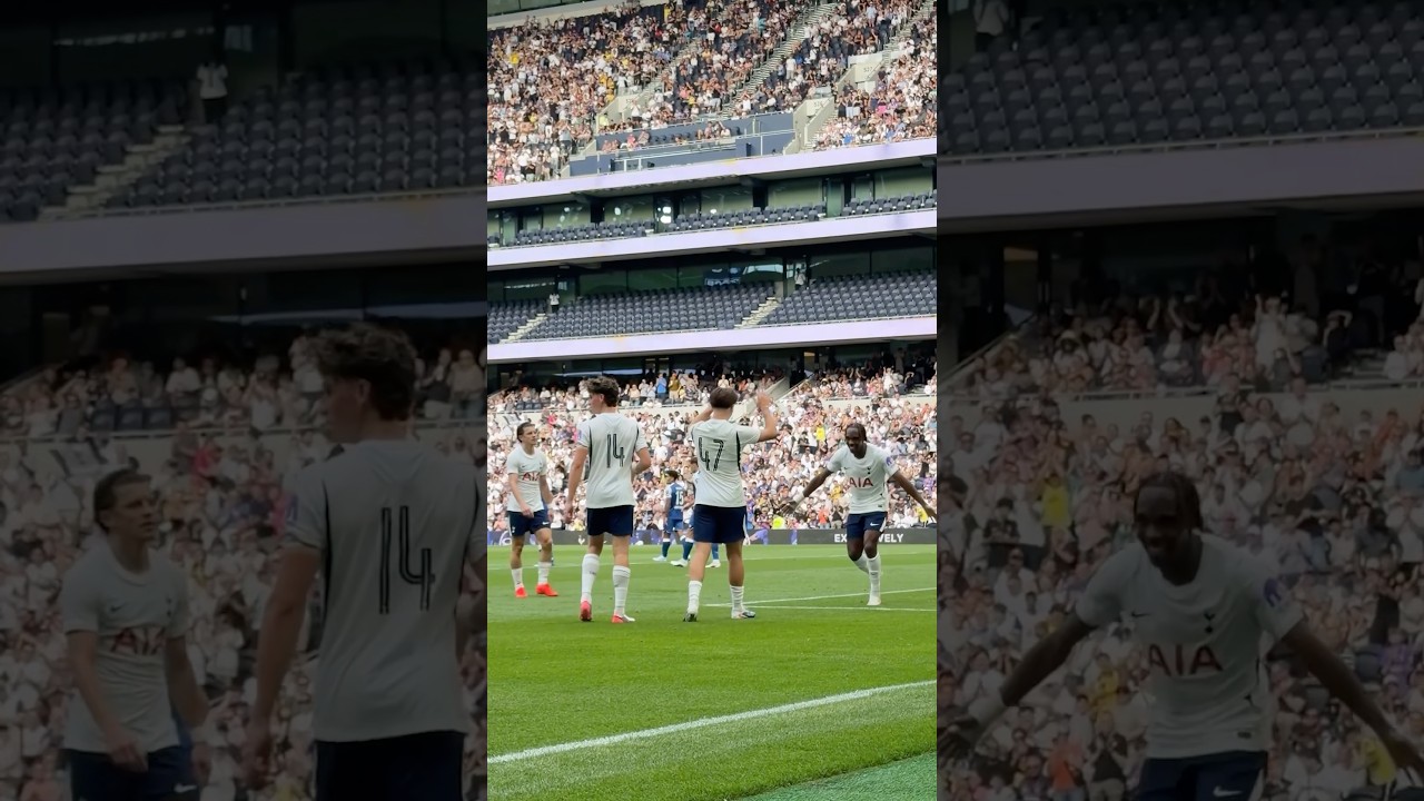 Mikey’s double from pitchside! 🤳