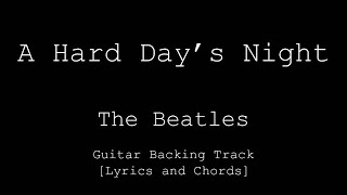 Video thumbnail of "The Beatles - A Hard Day's Night - Guitar Backing Track"