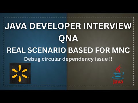 Circular dependency in spring boot | Scenario based interview question in java