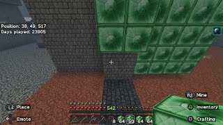 Minecraft slowly turning my base into Emerald