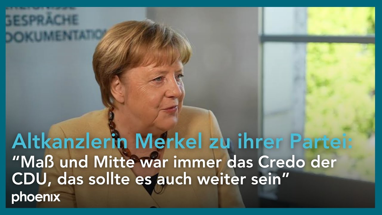 Kanzlerin a.D. Angela Merkel zu ihrem Glauben, Friedrich Merz und Herausforderungen an die CDU