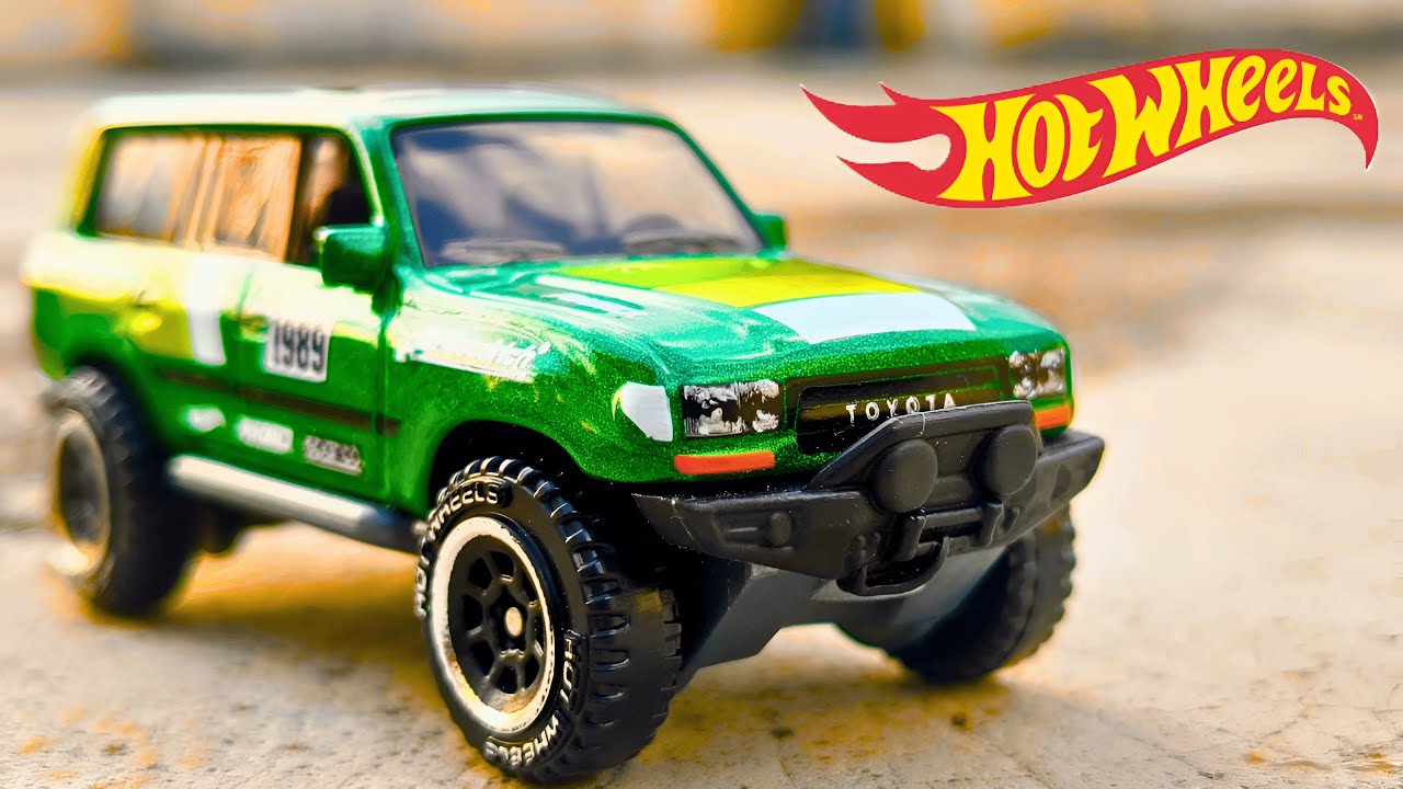 💚 Shiny Green Hot Wheels Silver Series Toyota Land Cruiser 80