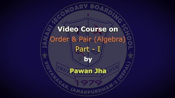 Order and Pair - Optional Maths | Class 9 | Part - I