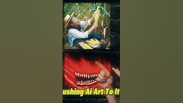 Ai Vs Artist Challenge🤖🎨 #art #ai #digitalart #shorts #challenge  #entertainment