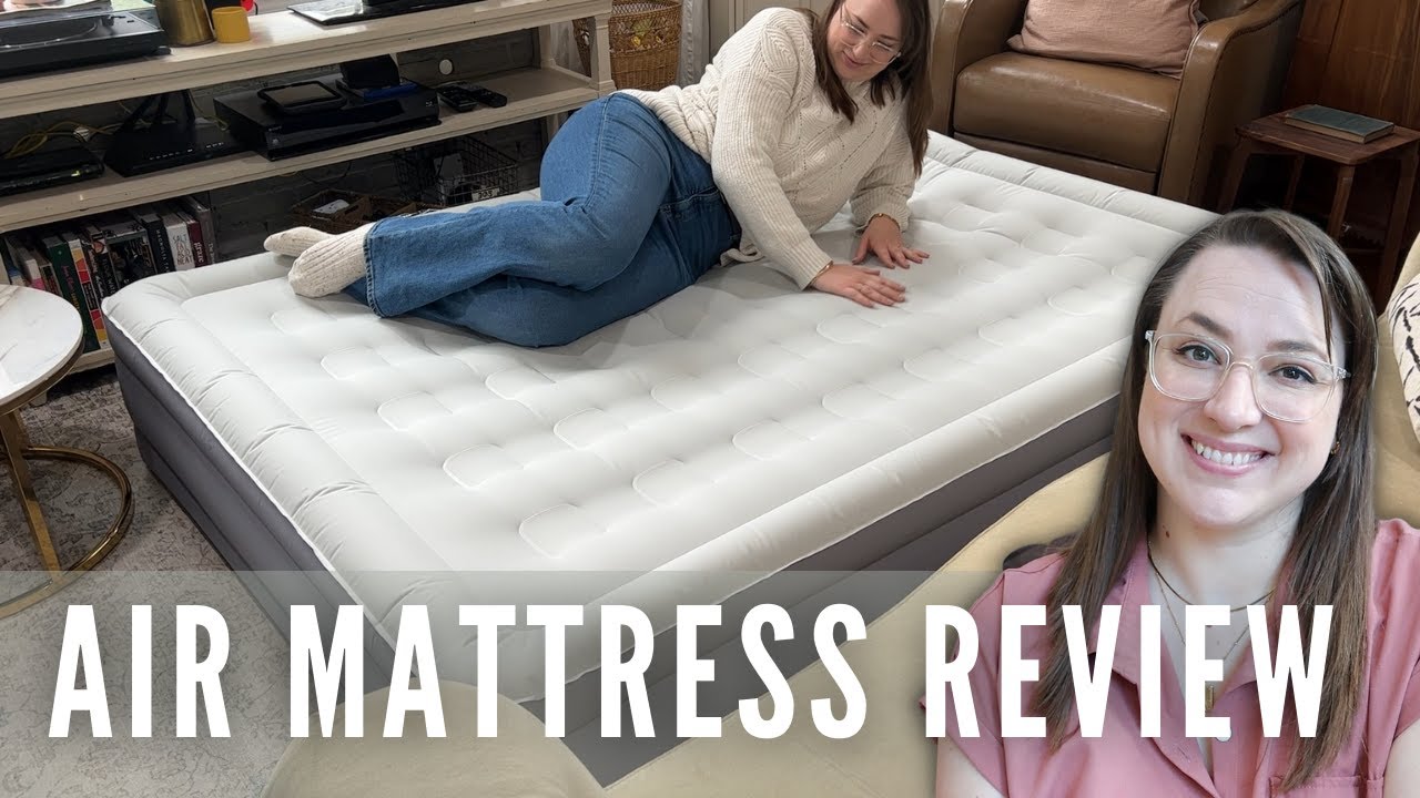 🛏️Experience Comfort and Convenience with this PVCFree Air Mattress