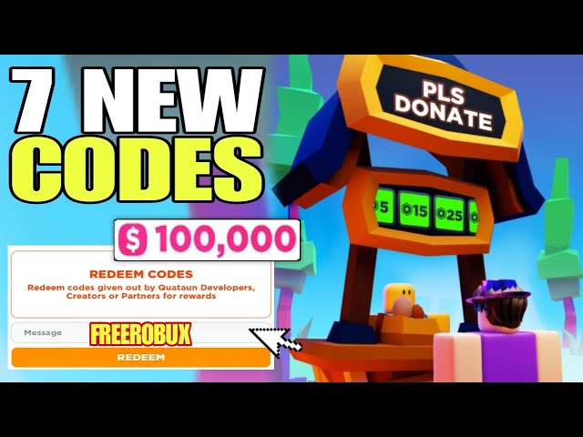 PLS DONATE Codes Wiki Roblox [NEW] [December 2023] - MrGuider