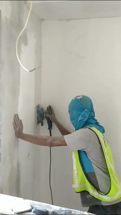 cara mengamplas tembok dengan cepat #shorts #short #shortvideo