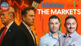 TSLA IN TROUBLE?! 😬 Trump vs Musk🔥 $HOOD All-Time Highs 🚀 AI + CRYPTO POP 🚨| July 1st LIVE Trading