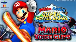 All Mario Voice Clips • Mario \u0026 Sonic at the Olympic Winter Games  Vancouver 2010 (Charles Martinet)
