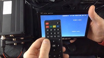 Falcon MDVR 3-4 Cam System - How to enter ADMIN Password into Menu
