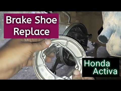 Brake Shoe | How to change Honda Activa, Honda Aviator brake shoe
