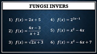 FUNGSI INVERS  (Latihan Soal)