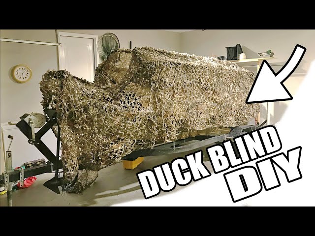 Building a DIY $100 PVC Homemade DUCK Hunting Blind CHALLENGE!!! 