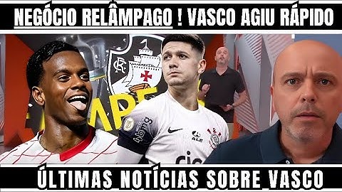 SAIU AGORA ! ADMAR FECHOU E VASCO AGIU RÁPIDO/ GARRO NO MERCADO