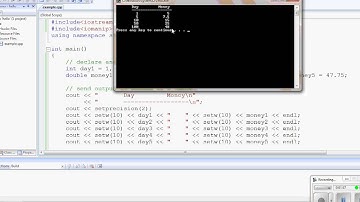 Formatting Output with setprecision