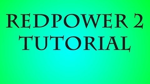 Minecraft (Tutorial) Redpower Relay and Ejector