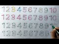 1 to 10 Number Tracing for Kids ✍️ | Learn Numbers #1234 #abcd #abc #fufiarts