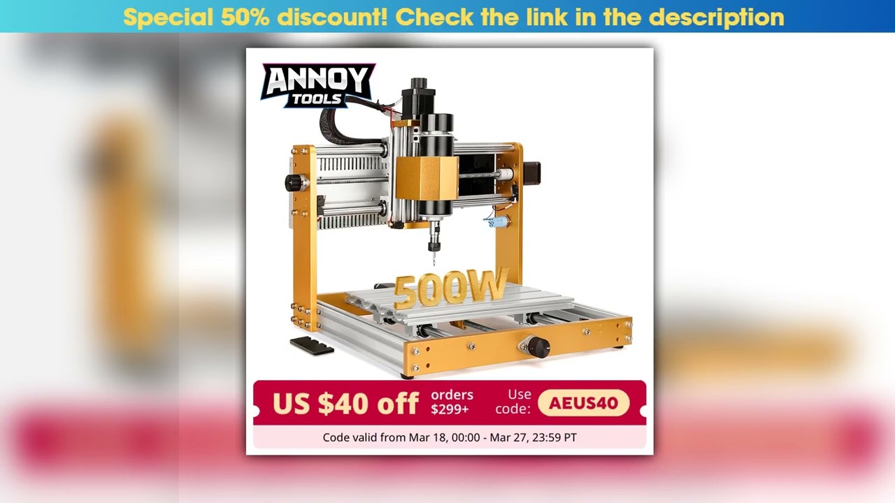 CNC3018pro Machine 500W AllMetal CNC Router Machine 3 Axis Limit Switches EmergencyStop with GRBL