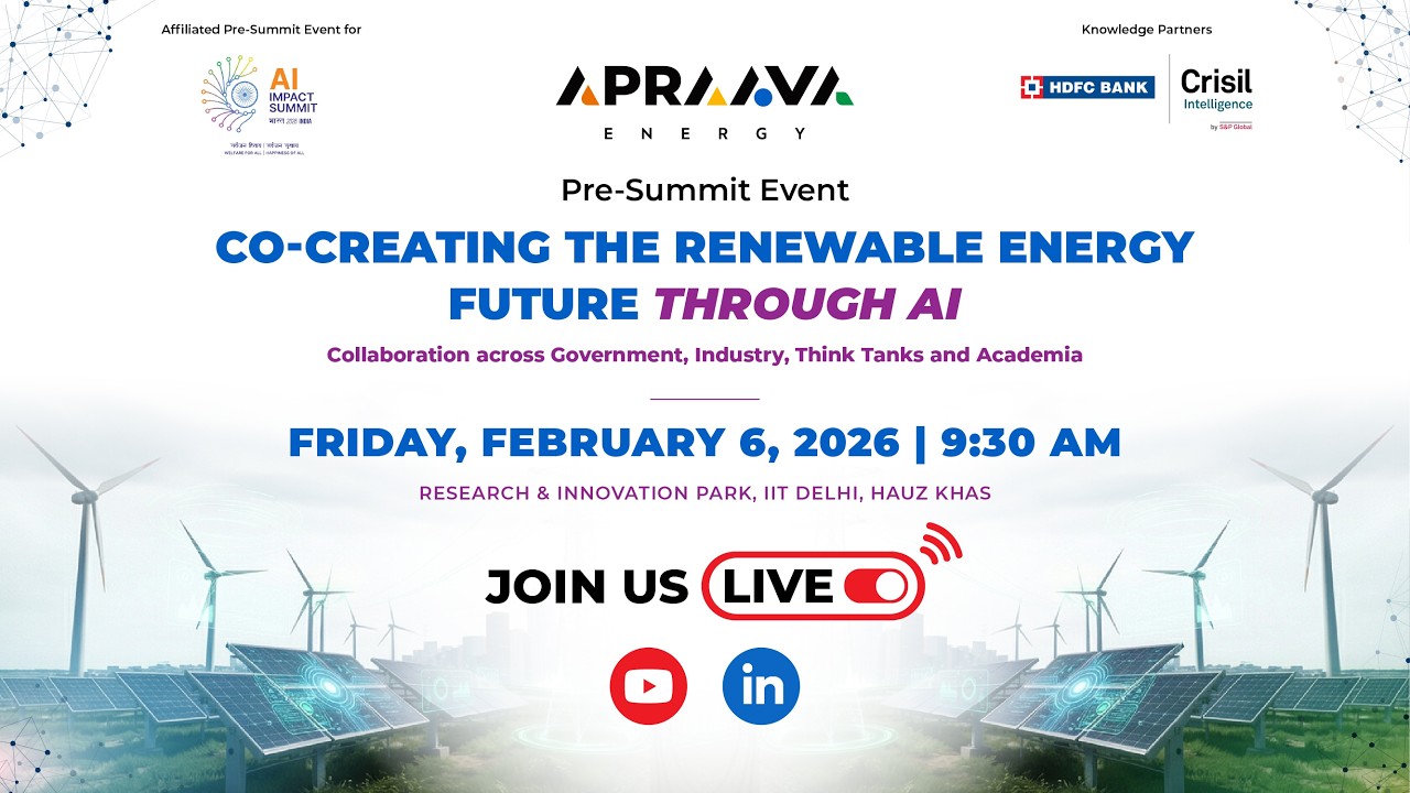 Apraava Pre-Summit Event LIVE: Co-Creating the Renewable Energy Future ...