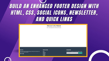 Modern Responsive Footer with HTML, CSS, and Font Awesome | Step-by-Step Guide 🌟✨