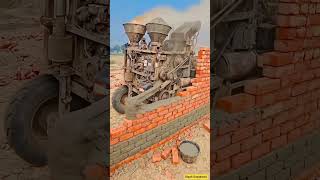 देसी इंजीनियरिंग का बाप 😱 रेत-सीमेंट और ईंट सब खुद चल रहा है 🔥#Shorts #viral