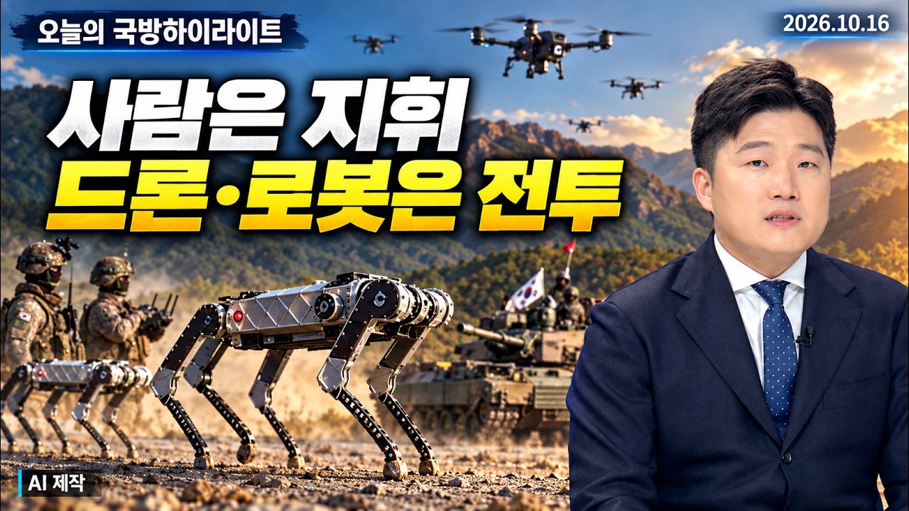사람은 지휘, 드론·로봇은 전투…육군이 선보인 미래전 | 오늘의 국방하이라이트